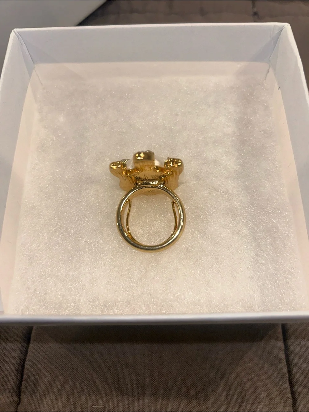 Frances Valentine pearl turtle white golf one size ring